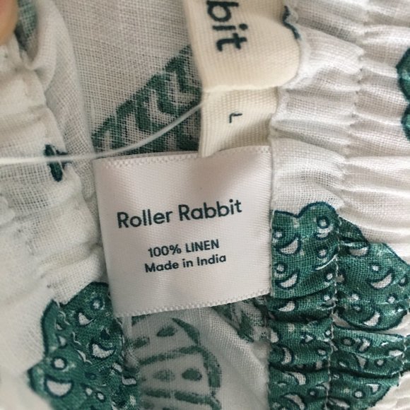 Roberta Roller Rabbit 100% linen pants - Picture 3 of 13